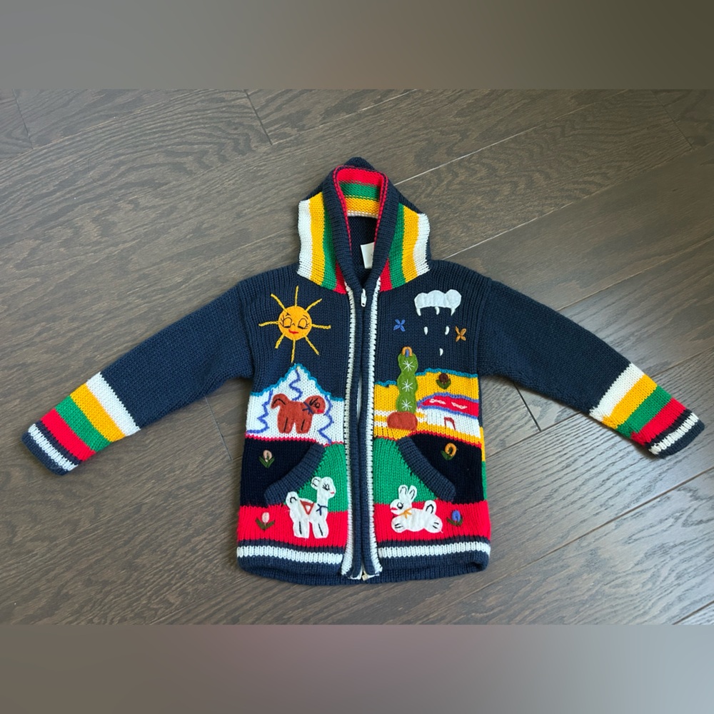 Peruvian wool handmade sweater